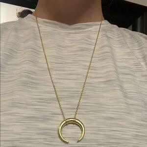 Gorjana Gold Crescent Necklace